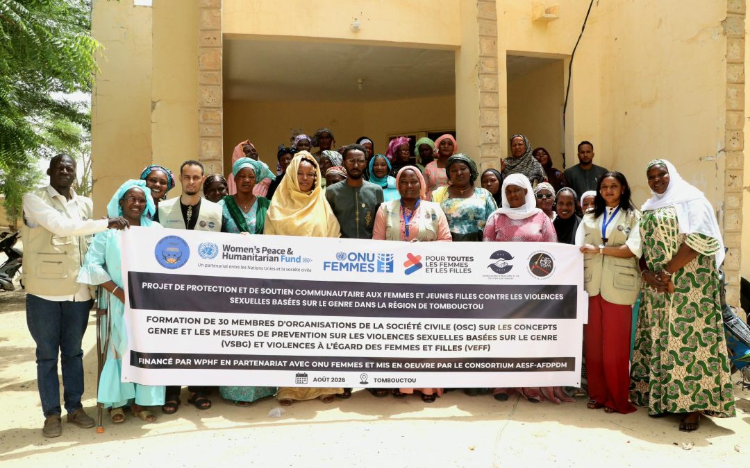 Formation de 30 membres d’OSC féminines sur les concepts genre et la prévention des VSBG et VEFF